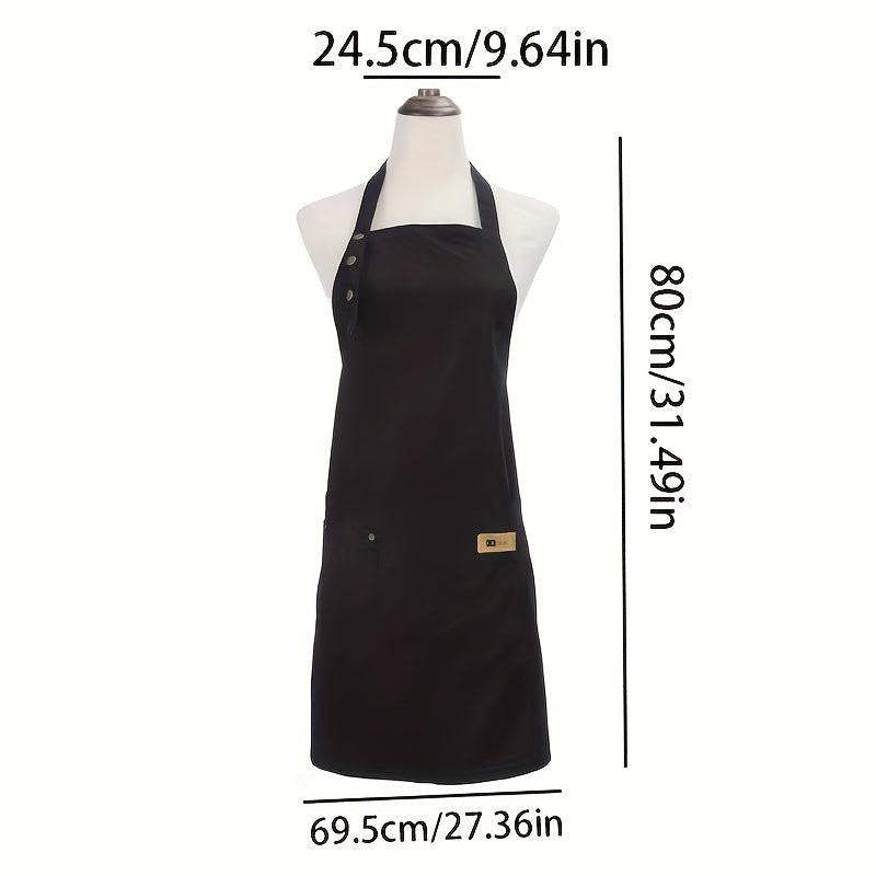 Waterproof Bib Apron Adjustable Kitchen Cooking Aprons