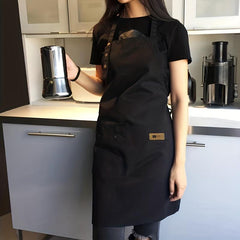 Waterproof Bib Apron Adjustable Kitchen Cooking Aprons