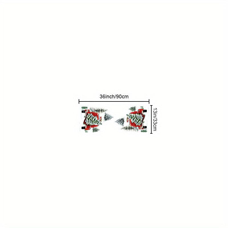 Polyester Table Runner Merry Christmas Tree Printed Table Cover