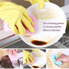 10pcs Kitchen Cleaning Set: Sponge Brush, Scrubber, Dish Cloths, Scouring Pads
