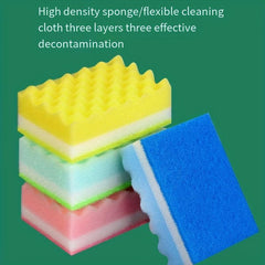 10pcs Kitchen Cleaning Set: Sponge Brush, Scrubber, Dish Cloths, Scouring Pads