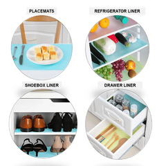 4pcs Refrigerator Mats Waterproof Drawer Table Placemats