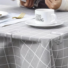 Stainless Steel Tablecloth Clips 24pcs Triangular Outdoor Camping Party Non-slip