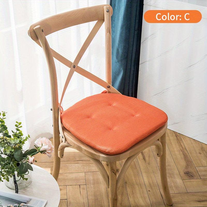 1pc Dining Chair Cushion Sponge Filled Soft Thickened