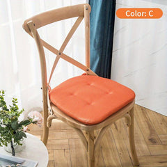 1pc Dining Chair Cushion Sponge Filled Soft Thickened