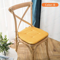 1pc Dining Chair Cushion Sponge Filled Soft Thickened