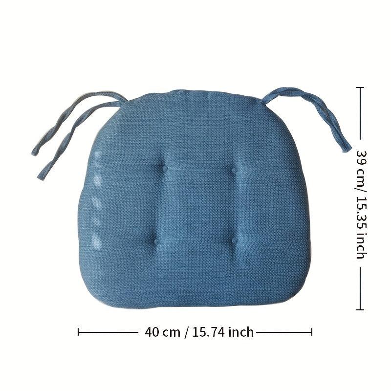 1pc Dining Chair Cushion Sponge Filled Soft Thickened