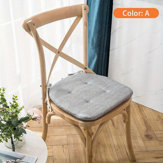1pc Dining Chair Cushion Sponge Filled Soft Thickened