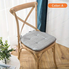1pc Dining Chair Cushion Sponge Filled Soft Thickened