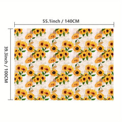 Stain Resistant Sunflower Tablecloth - Waterproof & Washable