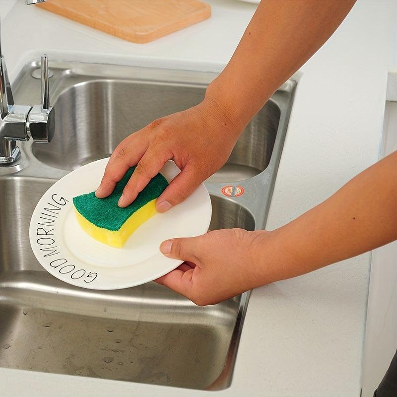 5pcs Dish Cloths Sponge Double Sided Brush Scrubbing Magic Sponge