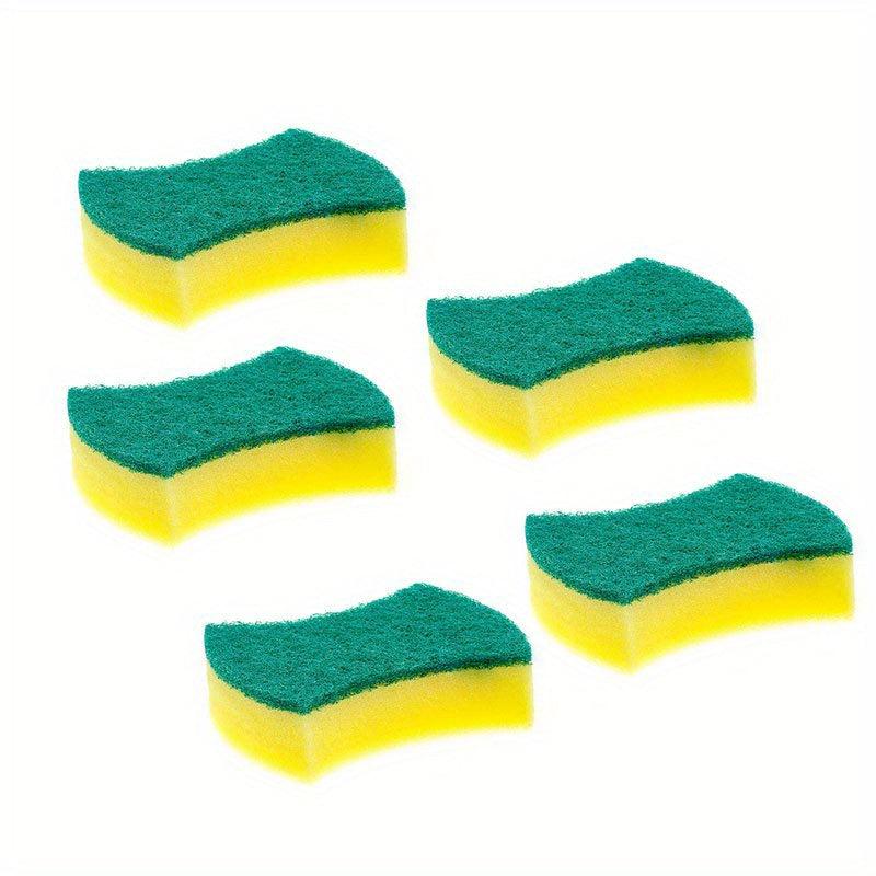 5pcs Dish Cloths Sponge Double Sided Brush Scrubbing Magic Sponge