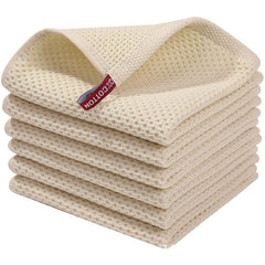 Waffle Dish Towel 30x48cm Kitchen Cloth Hand Rags Cooking Cleaning