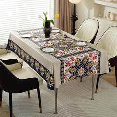 Waterproof PVC Tablecloth Rectangle Dining Table Cover
