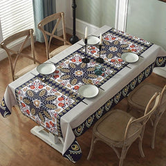 Waterproof PVC Tablecloth Rectangle Dining Table Cover