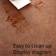 Square Leather Mats Non slip Heat Insulation Dining Table Waterproof Placemats