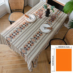 Polyester Geometric Pattern Coffee Tablecloth