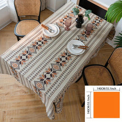 Polyester Geometric Pattern Coffee Tablecloth