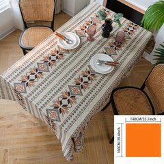 Polyester Geometric Pattern Coffee Tablecloth