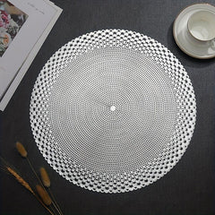2pcs Pearl Shell Table Mat Minimalist Decorative Dining Table Mat