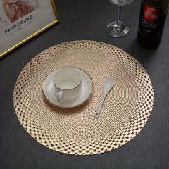 2pcs Pearl Shell Table Mat Minimalist Decorative Dining Table Mat