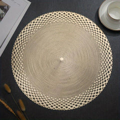 2pcs Pearl Shell Table Mat Minimalist Decorative Dining Table Mat