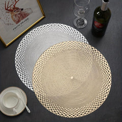2pcs Pearl Shell Table Mat Minimalist Decorative Dining Table Mat