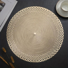2pcs Pearl Shell Table Mat Minimalist Decorative Dining Table Mat