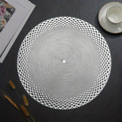 2pcs Pearl Shell Table Mat Minimalist Decorative Dining Table Mat