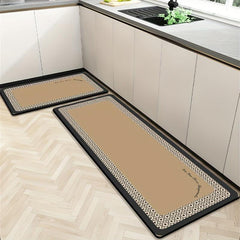 2pcs Quick Drying Diatom Mud Floor Mat for Living Room Entrance Dining Room Bath