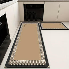 2pcs Quick Drying Diatom Mud Floor Mat for Living Room Entrance Dining Room Bath