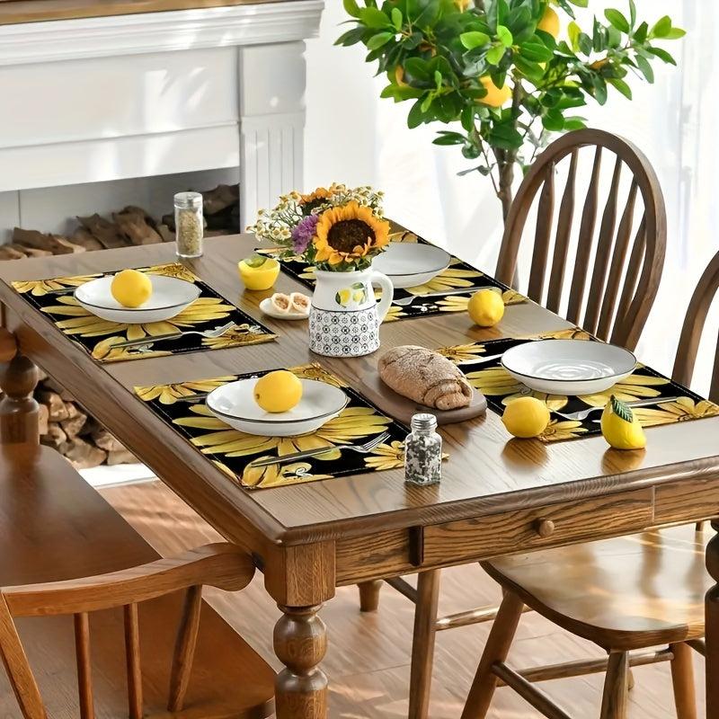 Watercolor Embroidered Flower Set Sunflower Lavender Daisy Print