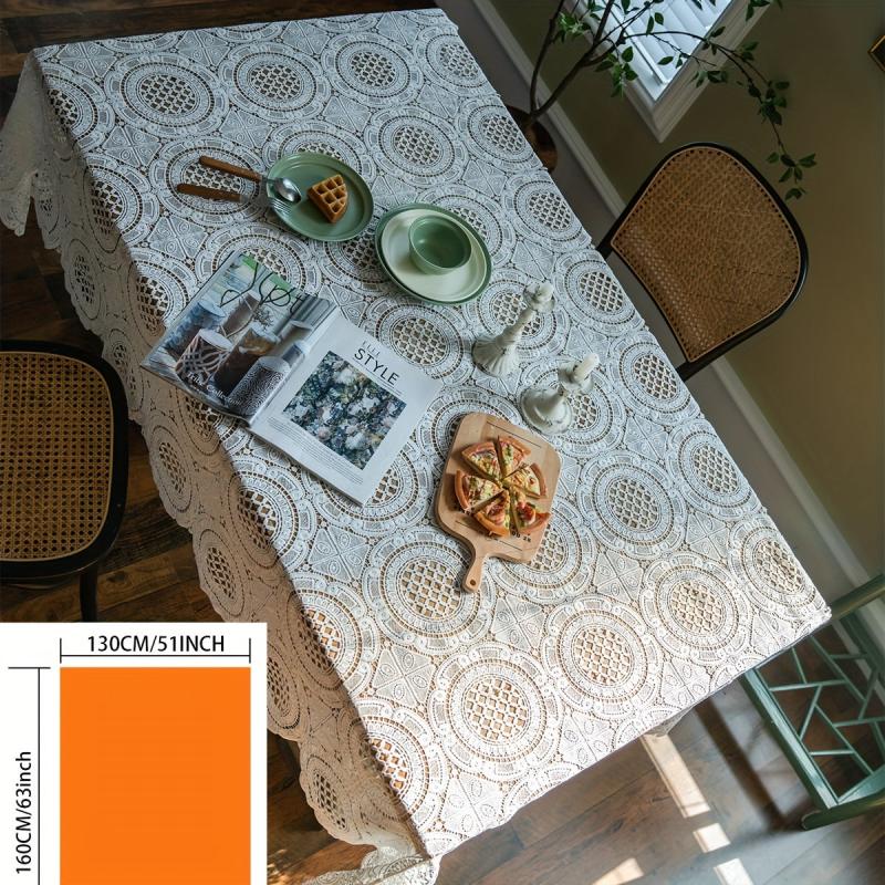 Polyester Lace Tablecloth Embroidered Cake Photography Background Cloth