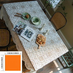 Polyester Lace Tablecloth Embroidered Cake Photography Background Cloth
