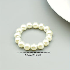 6pcs Pearl Napkin Rings Wedding Party Table Decoration