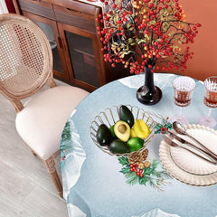 Polyester Tablecloth Merry Christmas Table Cover Holiday Decoration