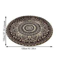Pastoral Floral Pattern Floor Mat Non slip Moisture proof And Dirt resistant