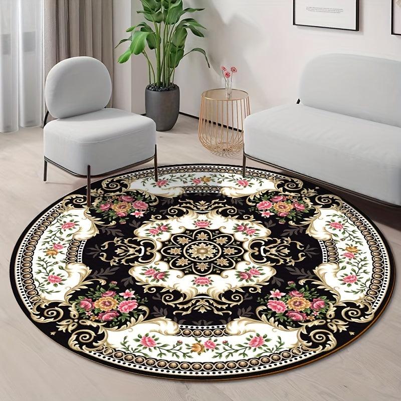 Pastoral Floral Pattern Floor Mat Non slip Moisture proof And Dirt resistant