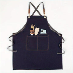 Anti Denim Canvas Apron for Kitchen Cooking Men Women