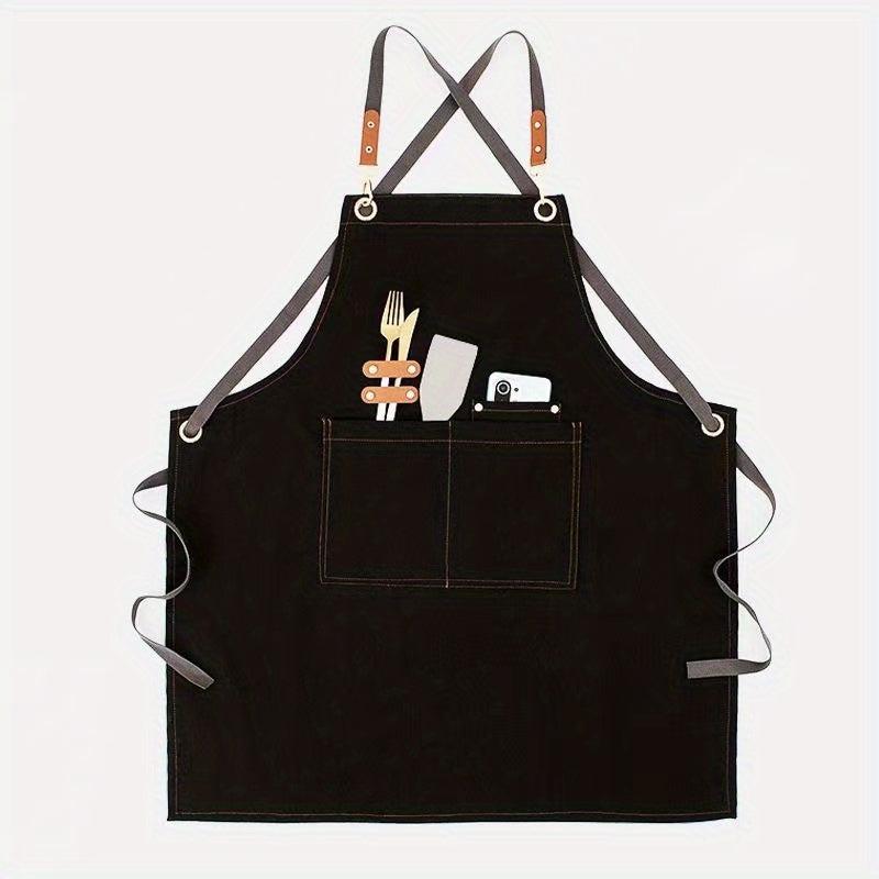 Anti Denim Canvas Apron for Kitchen Cooking Men Women