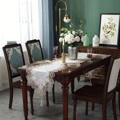 Lace Table Runner Coffee Table Decoration TV Cabinet Dust Cover Cloth