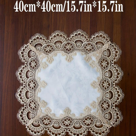 Lace Table Runner Coffee Table Decoration TV Cabinet Dust Cover Cloth