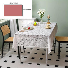 Romantic Lace Table Cloth for Kitchen Wedding Party Decoration