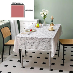 Romantic Lace Table Cloth for Kitchen Wedding Party Decoration