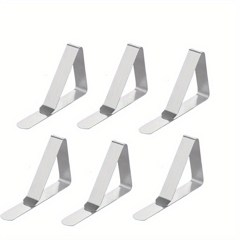 12pcs Stainless Steel Tablecloth Clips for Tables