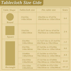 Polyester Tablecloth Rectangle Solid Fabric Table Cloth Plain Coffee Tablecover