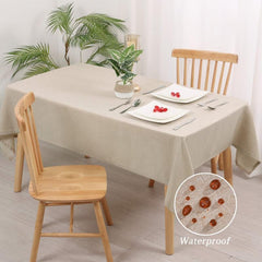 Polyester Tablecloth Rectangle Solid Fabric Table Cloth Plain Coffee Tablecover