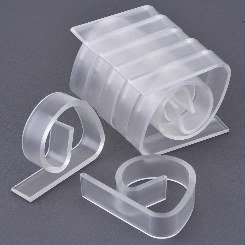 10pcs Plastic Tablecloth Clips Heavy Duty Clear Clamps Holders for Picnic