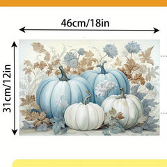 Autumn Pumpkin Table Runner Halloween Decor Indoor Parties Dresser Scarf