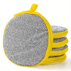 5pcs Cleaning Brush Scouring Pad Double Sided Sponge Dishwashing Brushes